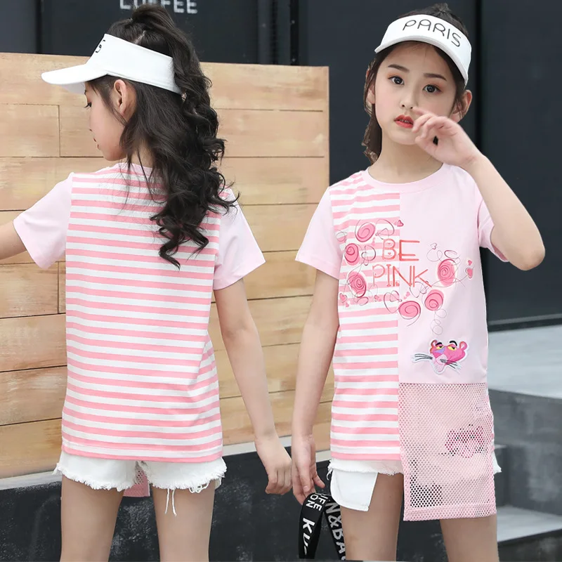Girls Princess Clothes Set Pink Striped Tshirts White Jeans Shorts 2 Pcs Cotton Girls Summer Clothing Sets New Fashion Clothing
Girls Princess Clothes Set Pink Striped Tshirts White Jeans Shorts 2 Pcs Cotton Girls Summer Clothing Sets New Fashion Clothing