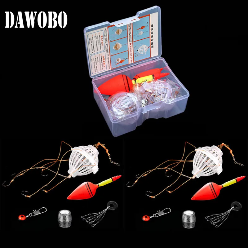 DAWOBO 10 pcs/set Fishing Float River Lake Fishing Tools Box With Six Strong Fishing Hooks fishing-tackle pesca acesorios
DAWOBO 10 pcs/set Fishing Float River Lake Fishing Tools Box With Six Strong Fishing Hooks fishing-tackle pesca acesorios