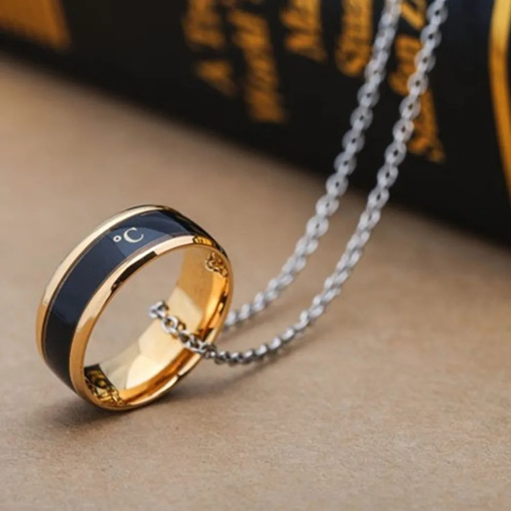Smart Temperature Bracelet Ring Intelligent Smart Ring Waterproof Color Changing Sensitive Fashio Ring Diameter 16.5 to 22.3 mm
Smart Temperature Bracelet Ring Intelligent Smart Ring Waterproof Color Changing Sensitive Fashio Ring Diameter 16.5 to 22.3 mm