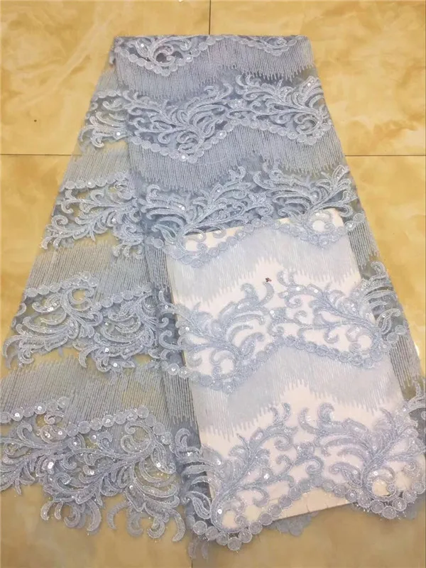 2018 High Quality Guipure French Lace Tulle Nigerian Lace Fabrics for Wedding Embroidered Sequins African Lace Fabric sky blue
2018 High Quality Guipure French Lace Tulle Nigerian Lace Fabrics for Wedding Embroidered Sequins African Lace Fabric sky blue