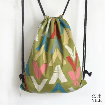 YILE Cotton Canvas Draw String Travel Backpack Student Bag Print V Shape B069 SS
YILE Cotton Canvas Draw String Travel Backpack Student Bag Print V Shape B069 SS
