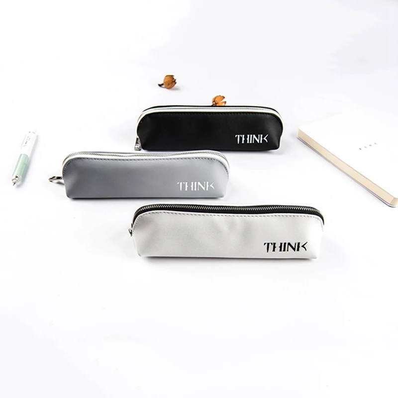 Cute Small Pencil Case Simple Style Letter Printing Black White Gray Color PU Leather School Pencil Case For Teacher Gift
Cute Small Pencil Case Simple Style Letter Printing Black White Gray Color PU Leather School Pencil Case For Teacher Gift