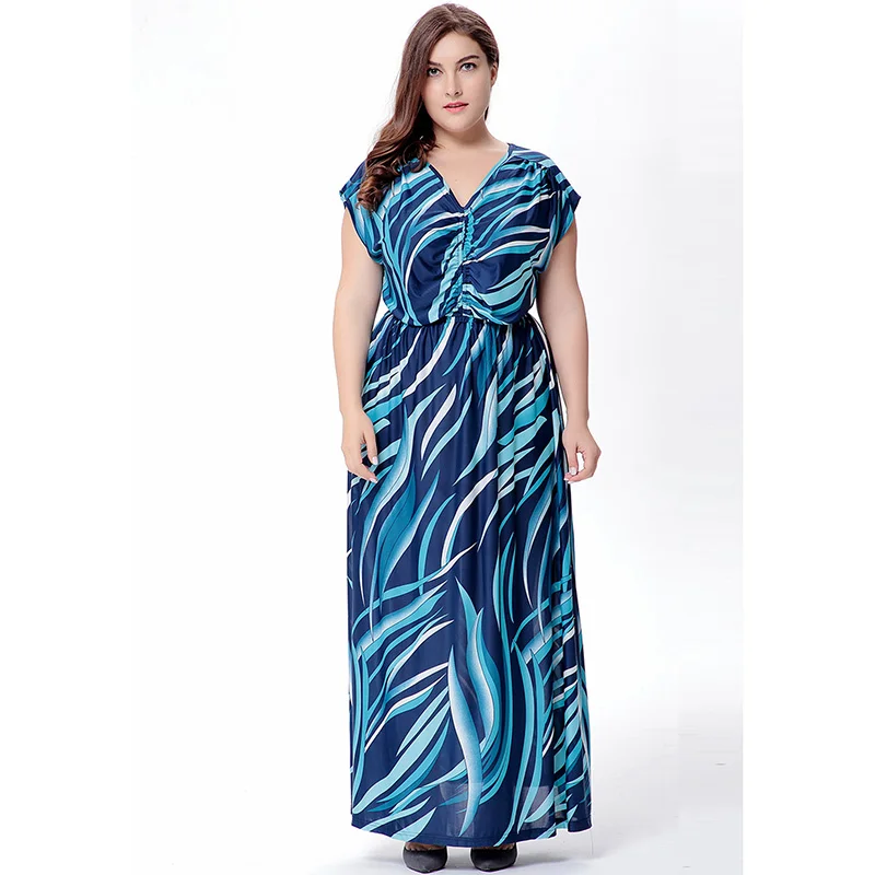 6XL Plus Size Women Summer Beach Dress Sexy V Neck Sleeveless Pleated Long Maxi Dress Vestidos longos de verao Robe femme
6XL Plus Size Women Summer Beach Dress Sexy V Neck Sleeveless Pleated Long Maxi Dress Vestidos longos de verao Robe femme
