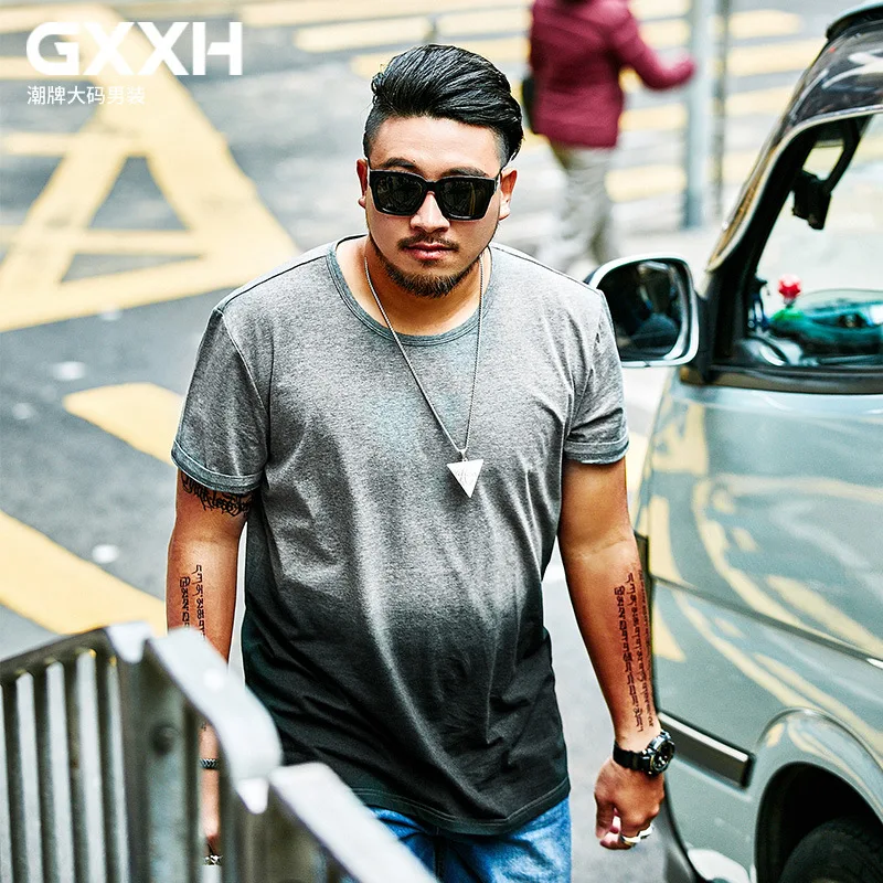 GXXH Summer Big Size Men T-shirt Gradient Color Male Tee Homme Short Sleeve Loose But Show Slim Fit Men's T Shirt oversized 7XL
GXXH Summer Big Size Men T-shirt Gradient Color Male Tee Homme Short Sleeve Loose But Show Slim Fit Men's T Shirt oversized 7XL