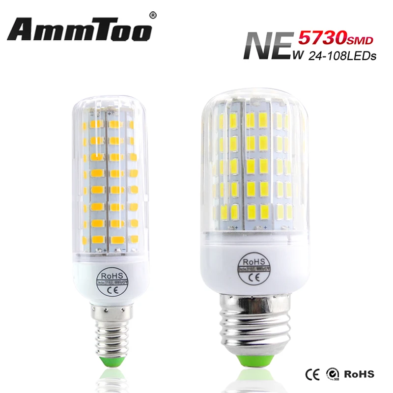 Updated Version SMD5730 E14 Led Lamp Fast Heat Dissipation Bombillas Led E27 Con Bulb 24-108Leds Spotlight Light Long Life Span
Updated Version SMD5730 E14 Led Lamp Fast Heat Dissipation Bombillas Led E27 Con Bulb 24-108Leds Spotlight Light Long Life Span