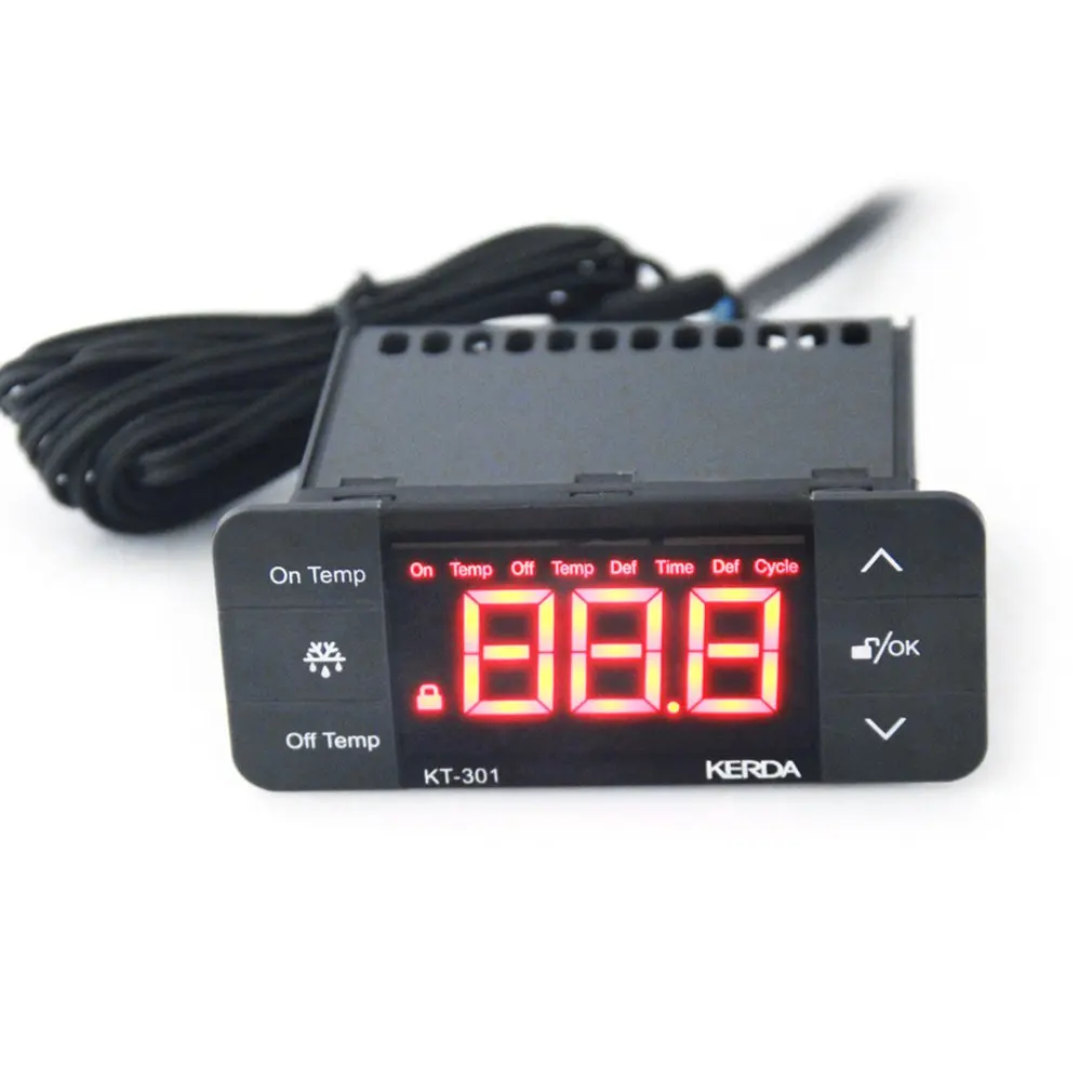 KT-301 Temperature Controller Thermostat Fridge Temperature Sensor Freezer Thermometer Touch Light Control Waterproof
KT-301 Temperature Controller Thermostat Fridge Temperature Sensor Freezer Thermometer Touch Light Control Waterproof