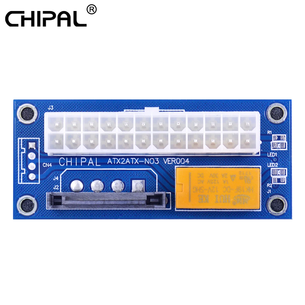 CHIPAL ADD2PSU ATX двойной PSU кабель 15Pin SATA к 24pin шнур питания синхронизация стартер карта