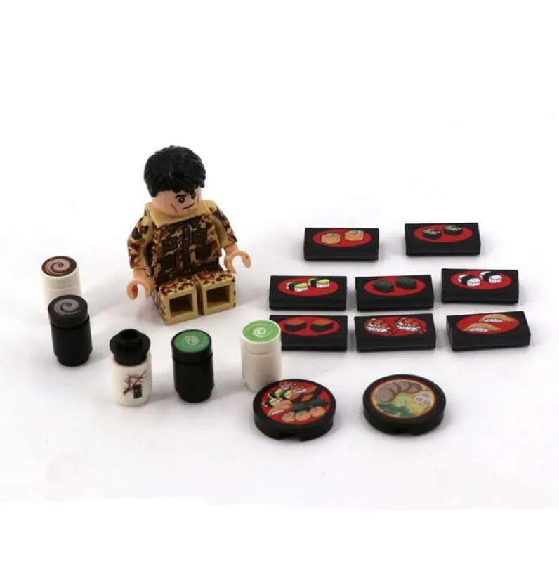1 Set Food Sushi Noodle Accessories Building Blocks Fruit Bread Fish Friends Without Figure Assemble Parts Bricks Toys X129
1 Set Food Sushi Noodle Accessories Building Blocks Fruit Bread Fish Friends Without Figure Assemble Parts Bricks Toys X129