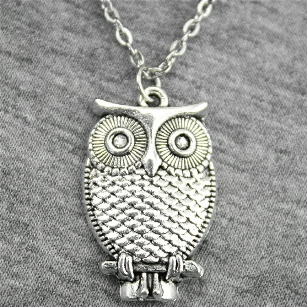 Necklaces For Women Owl Pendant Necklace 28x18mm 2 Colors Antique Silver Antique Bronze Color Vintage Jewelry
Necklaces For Women Owl Pendant Necklace 28x18mm 2 Colors Antique Silver Antique Bronze Color Vintage Jewelry
