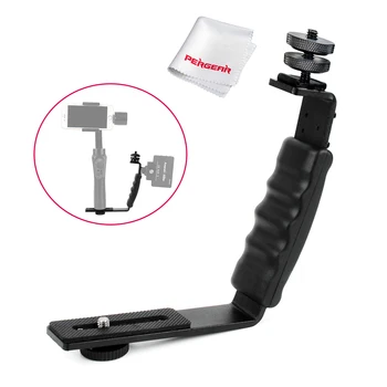 Pergear L Bracket for Photography Microphone Stand Zhiyun Smooth Q 3 4 Crane 2 with 2 Hot Shoe Mounts / 1/4" Screw Shoe Adapter
Pergear L Bracket for Photography Microphone Stand Zhiyun Smooth Q 3 4 Crane 2 with 2 Hot Shoe Mounts / 1/4" Screw Shoe Adapter