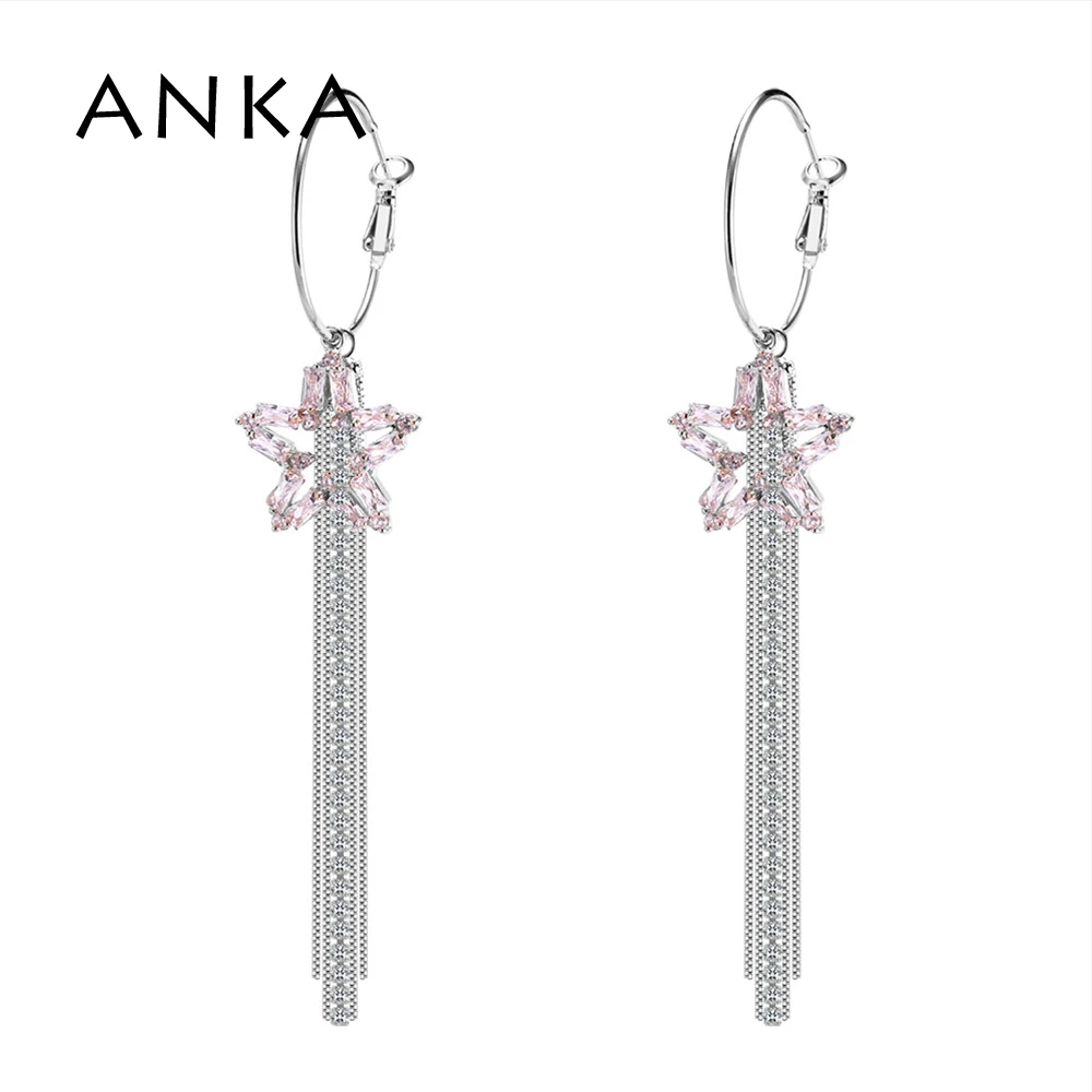 Women 2018 Gold Color AAA Cubic Zircon Long Tassel Earrings Fashion Star Streamlined Female Bridal Wedding Jewelry #133528
Women 2018 Gold Color AAA Cubic Zircon Long Tassel Earrings Fashion Star Streamlined Female Bridal Wedding Jewelry #133528