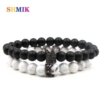 2018 New Poshfeel 2pcs/set loves Bracelet Couple Crown Queen Charm Stone Beads Bracelets for Women and Men jewelry Gift
2018 New Poshfeel 2pcs/set loves Bracelet Couple Crown Queen Charm Stone Beads Bracelets for Women and Men jewelry Gift