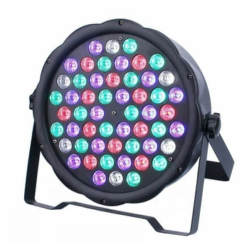 54W Led Stage light 54Leds RGB LED Flat Par lights Mixing Strobe DMX lamps For Atmosphere of Disco DJ Music Party Club Lighting
54W Led Stage light 54Leds RGB LED Flat Par lights Mixing Strobe DMX lamps For Atmosphere of Disco DJ Music Party Club Lighting