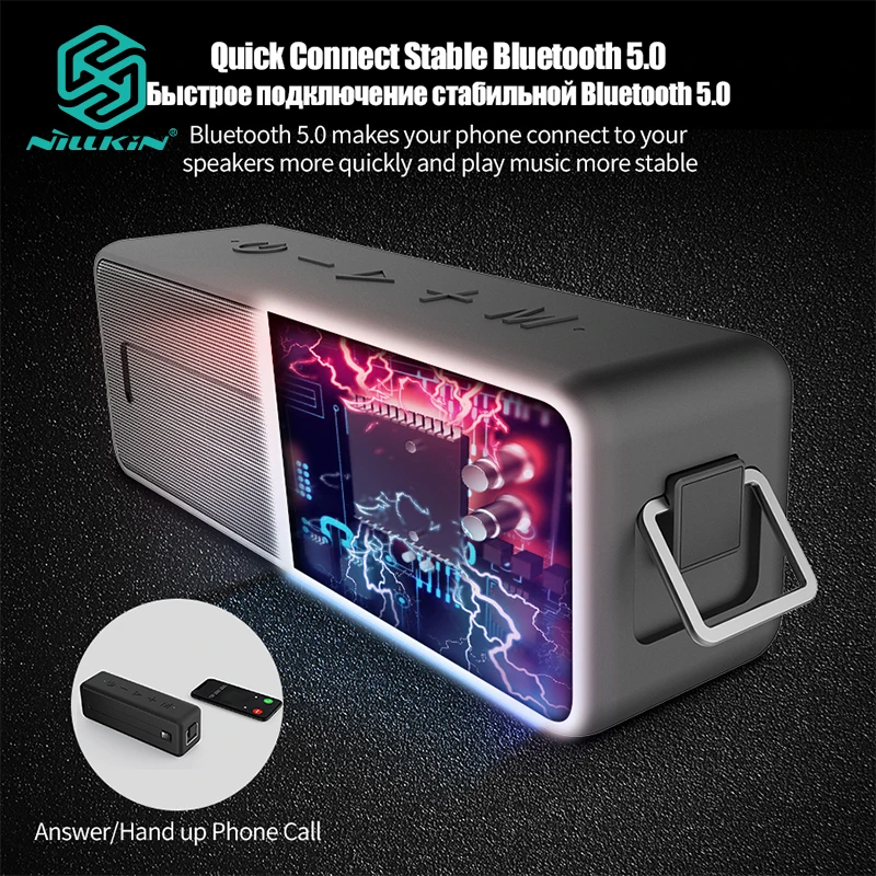 Nillkin Bluetooth Speaker Waterproof 20 Hours Play TWS Outdoor Speaker Wireless Stereo Booming Bass Speaker for iphone Samsung
Nillkin Bluetooth Speaker Waterproof 20 Hours Play TWS Outdoor Speaker Wireless Stereo Booming Bass Speaker for iphone Samsung