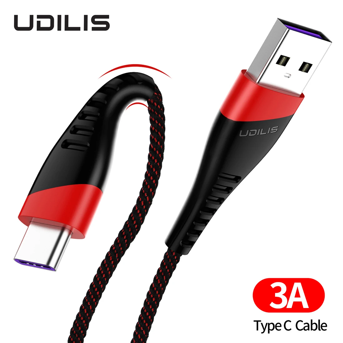 UDILIS USB C Cable USB Type C Fast Charging Data Cable for Samsung Galaxy S10 S9 S8 Xiaomi Huawei Mobile Phone Charger Cable
UDILIS USB C Cable USB Type C Fast Charging Data Cable for Samsung Galaxy S10 S9 S8 Xiaomi Huawei Mobile Phone Charger Cable