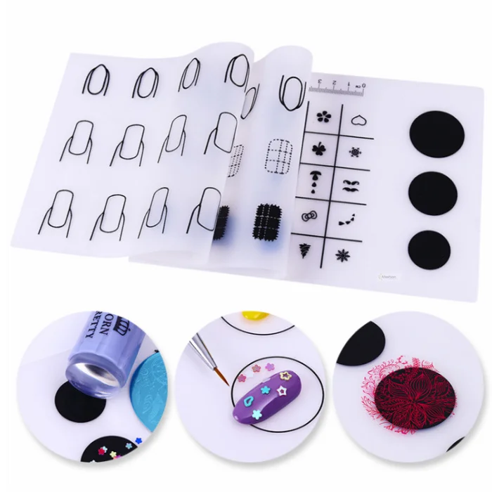 1pc silicone nail stamp mat Nail art polish transfer pattern pad fill color template manicure tools stamping stencil
1pc silicone nail stamp mat Nail art polish transfer pattern pad fill color template manicure tools stamping stencil