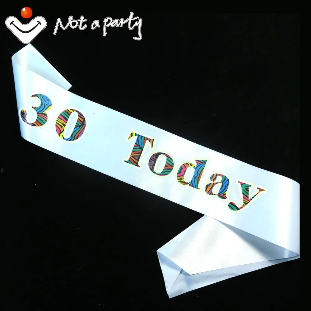 My 30 Birthday souvenirs party Sash multi color printing 10designs for chose event party supplies fun decoration birthday
My 30 Birthday souvenirs party Sash multi color printing 10designs for chose event party supplies fun decoration birthday