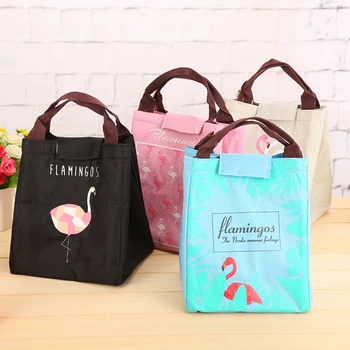 BONAMIE New Portable Thermal Insulation Lunch Bag Cartoon Oxford Cloth Picnic Travel Lunch Box For Food Cute Flamingo Cooler Bag
BONAMIE New Portable Thermal Insulation Lunch Bag Cartoon Oxford Cloth Picnic Travel Lunch Box For Food Cute Flamingo Cooler Bag