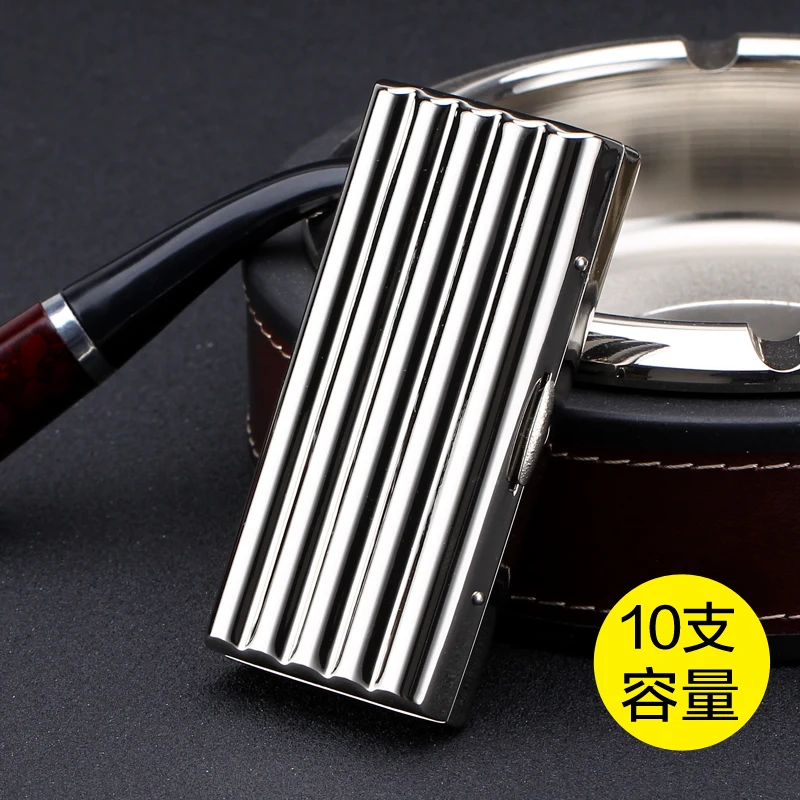 New 1pcs Men's Cigarette Case with Gift Box Porket Size for 10/ 20pcs Vintage Metal Cigarette Box Portable corrugated Design
New 1pcs Men's Cigarette Case with Gift Box Porket Size for 10/ 20pcs Vintage Metal Cigarette Box Portable corrugated Design