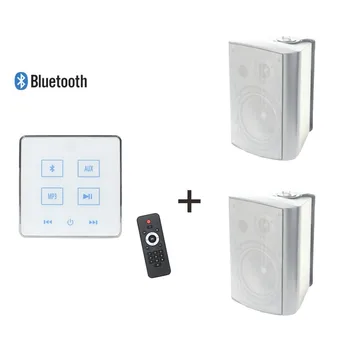 Home music system in wall audio amplifier with Remote Control and 2 wall speakers, Supports USB/SD/AUX
Home music system in wall audio amplifier with Remote Control and 2 wall speakers, Supports USB/SD/AUX