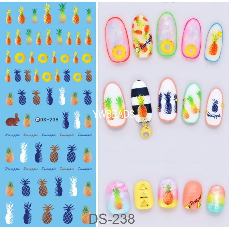 1 Piece Colorful Flower Pineapple Plant Letter Water Transfer Decal Manicure Nail Art Sticker DIY Nail Decoration DS-234-DS-249
1 Piece Colorful Flower Pineapple Plant Letter Water Transfer Decal Manicure Nail Art Sticker DIY Nail Decoration DS-234-DS-249