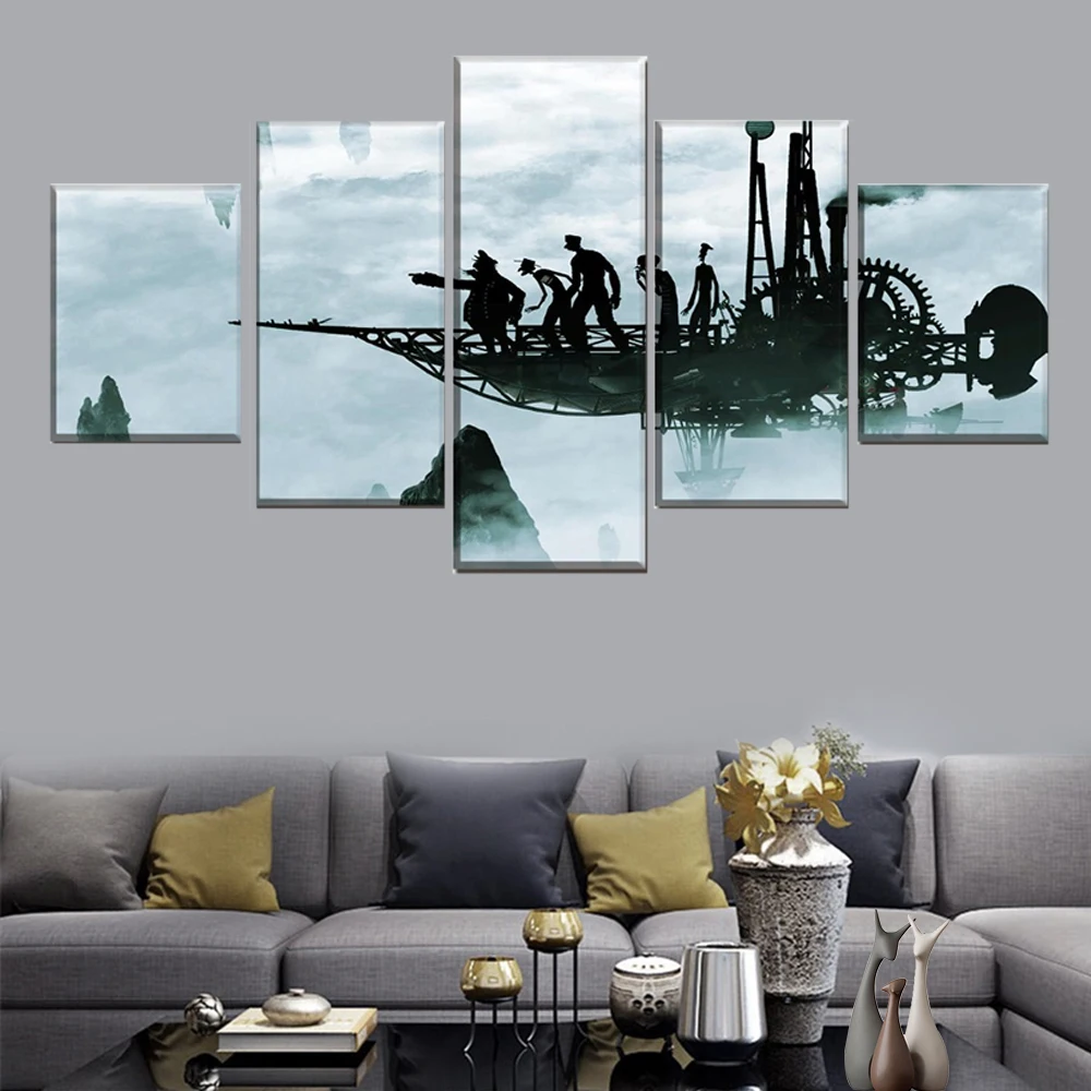 5 panel airplane fog sci-fi steampunk and abstract people poster modern wall art canvas print painting home decor frame
5 panel airplane fog sci-fi steampunk and abstract people poster modern wall art canvas print painting home decor frame