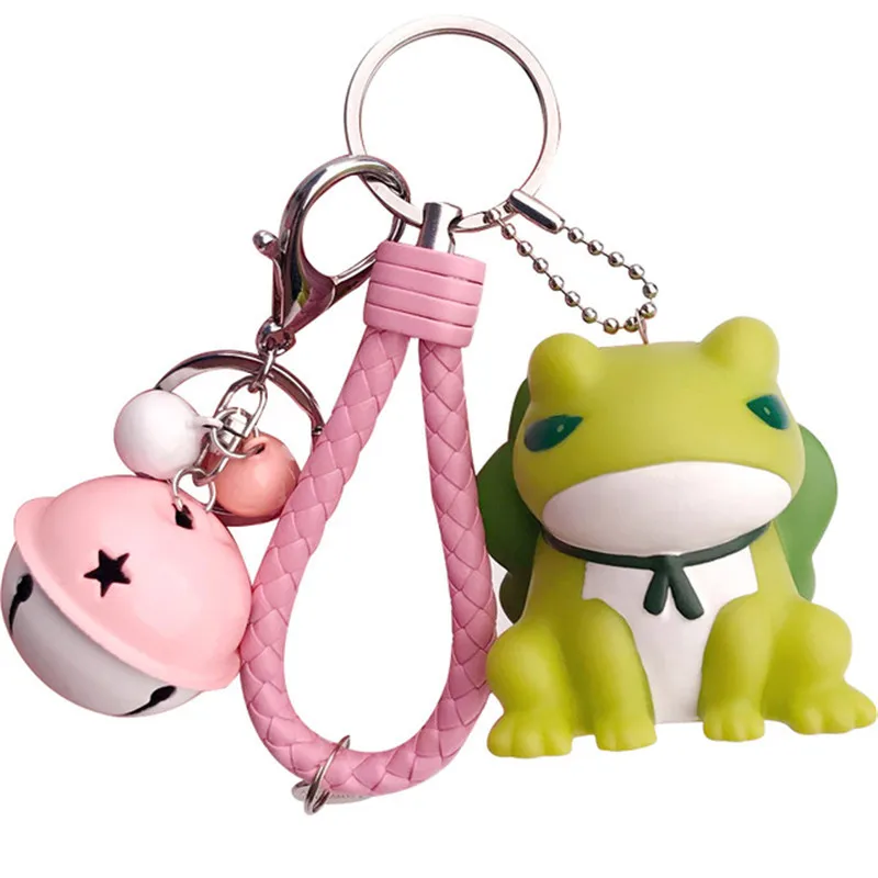 JUANY Cartoon Japan Cute Animal Travel Frog Keychain Leather Rope Bell Key Ring Girl Car Purse Doll Pendant Key Chains Trinket
JUANY Cartoon Japan Cute Animal Travel Frog Keychain Leather Rope Bell Key Ring Girl Car Purse Doll Pendant Key Chains Trinket