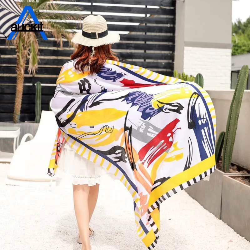 Пляжное полотенце в этническом стиле Дамская Солнцезащитная шаль шарф двойного