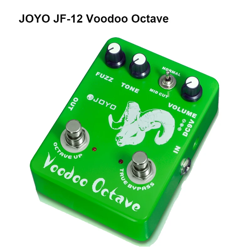 Image JOYO JF 12 Electric Guitar Bass Dynamic Compression Fuzz Ultimate Voodoo Octave Distortion Effect PedalFree Shipping