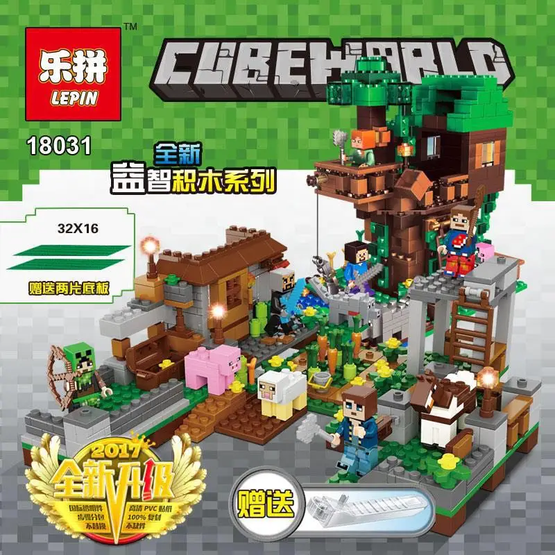 In stock Lepin 18031 1075pcs My World The Legoing Mine World Tree House Square Set Building Block Brick Kid Toys Birthday Gifts
In stock Lepin 18031 1075pcs My World The Legoing Mine World Tree House Square Set Building Block Brick Kid Toys Birthday Gifts