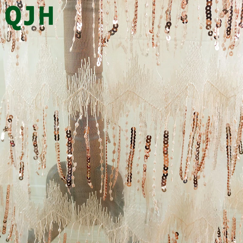 5Y High Quality 3D Sequin Tassel Embroidery Mesh Nigerian Lace Fabric Delicate Tulle Wedding Dress Fabrics Patchwork Accessory
5Y High Quality 3D Sequin Tassel Embroidery Mesh Nigerian Lace Fabric Delicate Tulle Wedding Dress Fabrics Patchwork Accessory