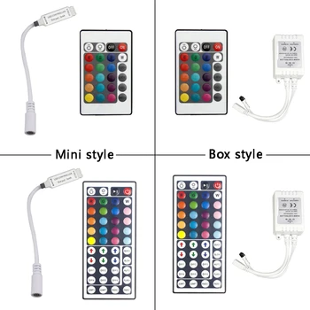 24 Keys/44 Keys RGB IR Remote Controller DC12V Controller For LED RGB Strip SMD3528 SMD5050 Lights Mini/Box Style IR Controller
24 Keys/44 Keys RGB IR Remote Controller DC12V Controller For LED RGB Strip SMD3528 SMD5050 Lights Mini/Box Style IR Controller