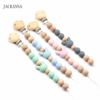 DIY Baby Dummy Clips Cute Rabbit Beads Baby Soother Clip Infant Attache Sucette BPA Free Newborn Baby Pacifier Holder Chains
DIY Baby Dummy Clips Cute Rabbit Beads Baby Soother Clip Infant Attache Sucette BPA Free Newborn Baby Pacifier Holder Chains
