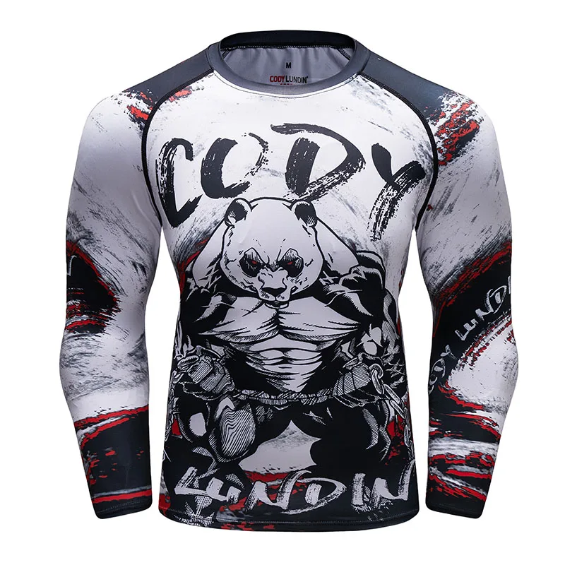 Brand New UFC BJJ MMA Work Out Compression Rashguard T shirt Men Exercise Panda 3D Fitness Tights Bodybuild Cross fit Rash Guard
Brand New UFC BJJ MMA Work Out Compression Rashguard T shirt Men Exercise Panda 3D Fitness Tights Bodybuild Cross fit Rash Guard