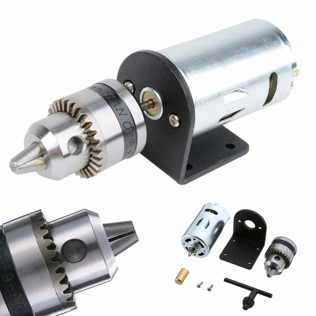 Micro 12-36V Hand Drill DIY Lathe Press 555 Motor Electric Drill Chuck With Mounting Bracket And Fittings Mayitr New
Micro 12-36V Hand Drill DIY Lathe Press 555 Motor Electric Drill Chuck With Mounting Bracket And Fittings Mayitr New