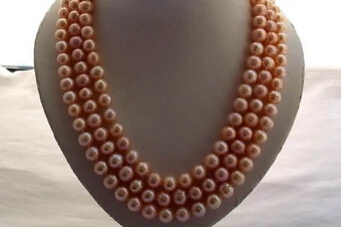 ddh002497 3strands 22"9-10mm round pink freshwater pearl necklace shell flower clasp
ddh002497 3strands 22"9-10mm round pink freshwater pearl necklace shell flower clasp