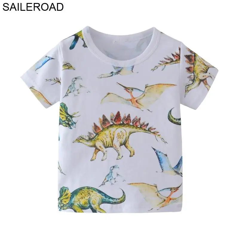 SAILEROAD 2-7Years Cartoon Dinosaur Shirt Child Boy for Summer Boy T Shirt Baby Clothes Cotton Kids Children Shorts Shirts
SAILEROAD 2-7Years Cartoon Dinosaur Shirt Child Boy for Summer Boy T Shirt Baby Clothes Cotton Kids Children Shorts Shirts