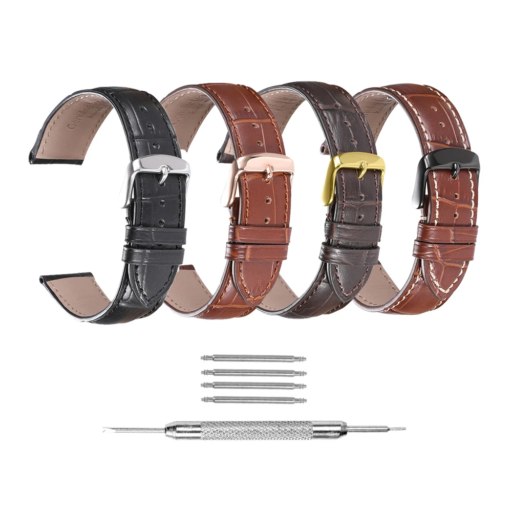 iStrap Watchbands Genuine Leather 12 14 16 18 19 20 21 22 24mm Pin Buckle Band Steel Buckle Strap Wrist Belt Bracelet + Tool
iStrap Watchbands Genuine Leather 12 14 16 18 19 20 21 22 24mm Pin Buckle Band Steel Buckle Strap Wrist Belt Bracelet + Tool