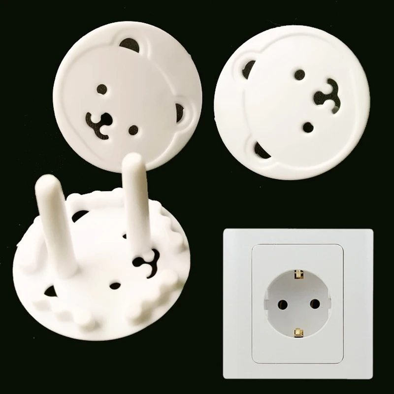 EU Power Socket Cover Electrical Outlet Baby Safety Guard Protection Electric Shock Proof Plugs Protector Cover Bear Shape
EU Power Socket Cover Electrical Outlet Baby Safety Guard Protection Electric Shock Proof Plugs Protector Cover Bear Shape
