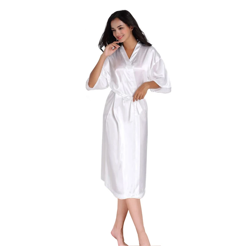White Women's Bath Robe Kimono Night Gown Lady Faux Silk Yukata Nightgown Sleepshirts Sleepwear Mujer Pijama Plus Size Htg02
White Women's Bath Robe Kimono Night Gown Lady Faux Silk Yukata Nightgown Sleepshirts Sleepwear Mujer Pijama Plus Size Htg02