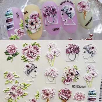 3D nail decal Floral water transfer Fashion sticker Nail wraps 3 d slide nail art
3D nail decal Floral water transfer Fashion sticker Nail wraps 3 d slide nail art