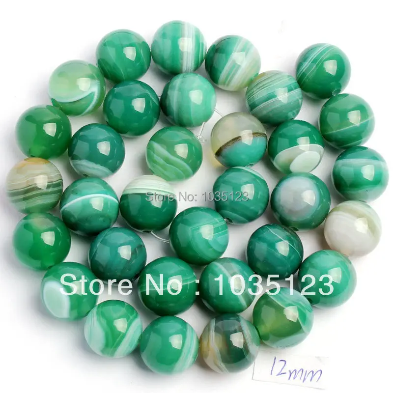 High Quality 12mm Natural Green Color Banded Agates Round Shape Loose Beads Strand 38cm Jewelry Making w41
High Quality 12mm Natural Green Color Banded Agates Round Shape Loose Beads Strand 38cm Jewelry Making w41