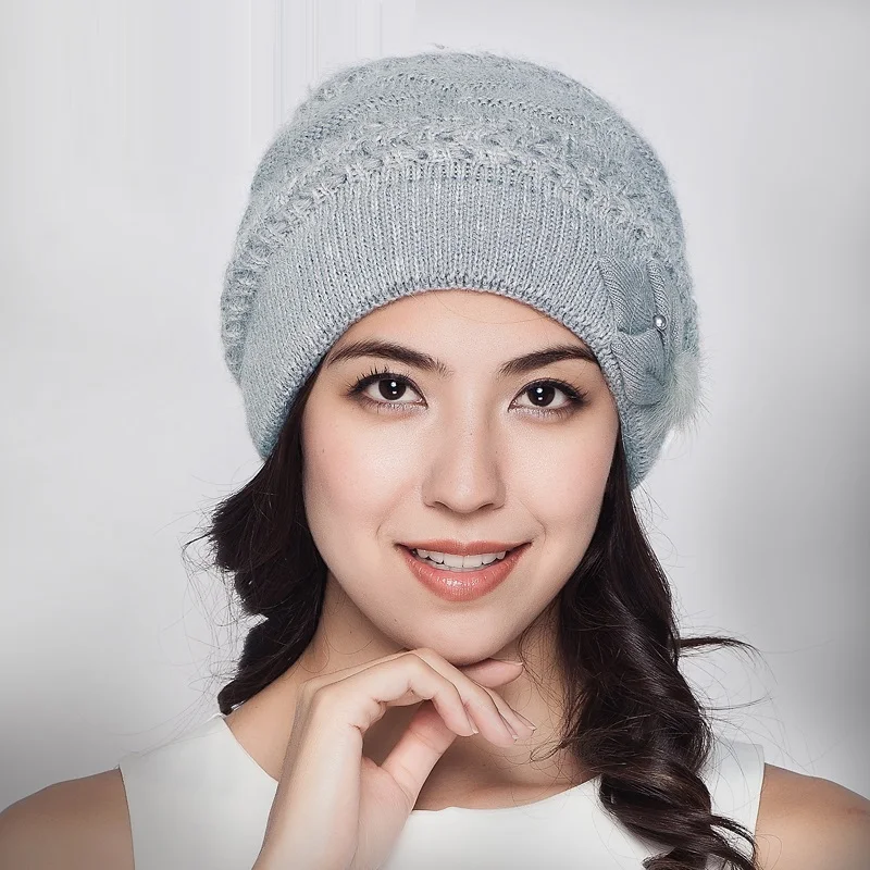Lady New Winter Warm Hat Female Autumn Winter Wool Knitted Wool Cap Students Middle-aged Rabbit Fur Cap Girls Travel Hat B-7638
Lady New Winter Warm Hat Female Autumn Winter Wool Knitted Wool Cap Students Middle-aged Rabbit Fur Cap Girls Travel Hat B-7638