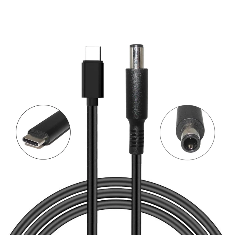 USB Type C PD Charging Cable for Dell Latitude 7.4*5.0mm DC Plug Connector Power Adapter Converter Laptop Charger Cable Cord
USB Type C PD Charging Cable for Dell Latitude 7.4*5.0mm DC Plug Connector Power Adapter Converter Laptop Charger Cable Cord