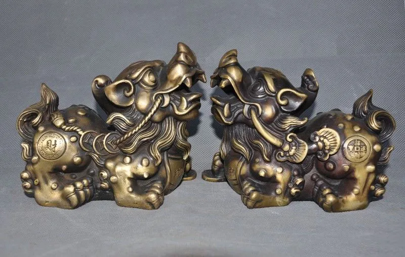 wedding decoration old China bronze Feng shui auspicious wealth coin brave troops pixiu statue pair
wedding decoration old China bronze Feng shui auspicious wealth coin brave troops pixiu statue pair