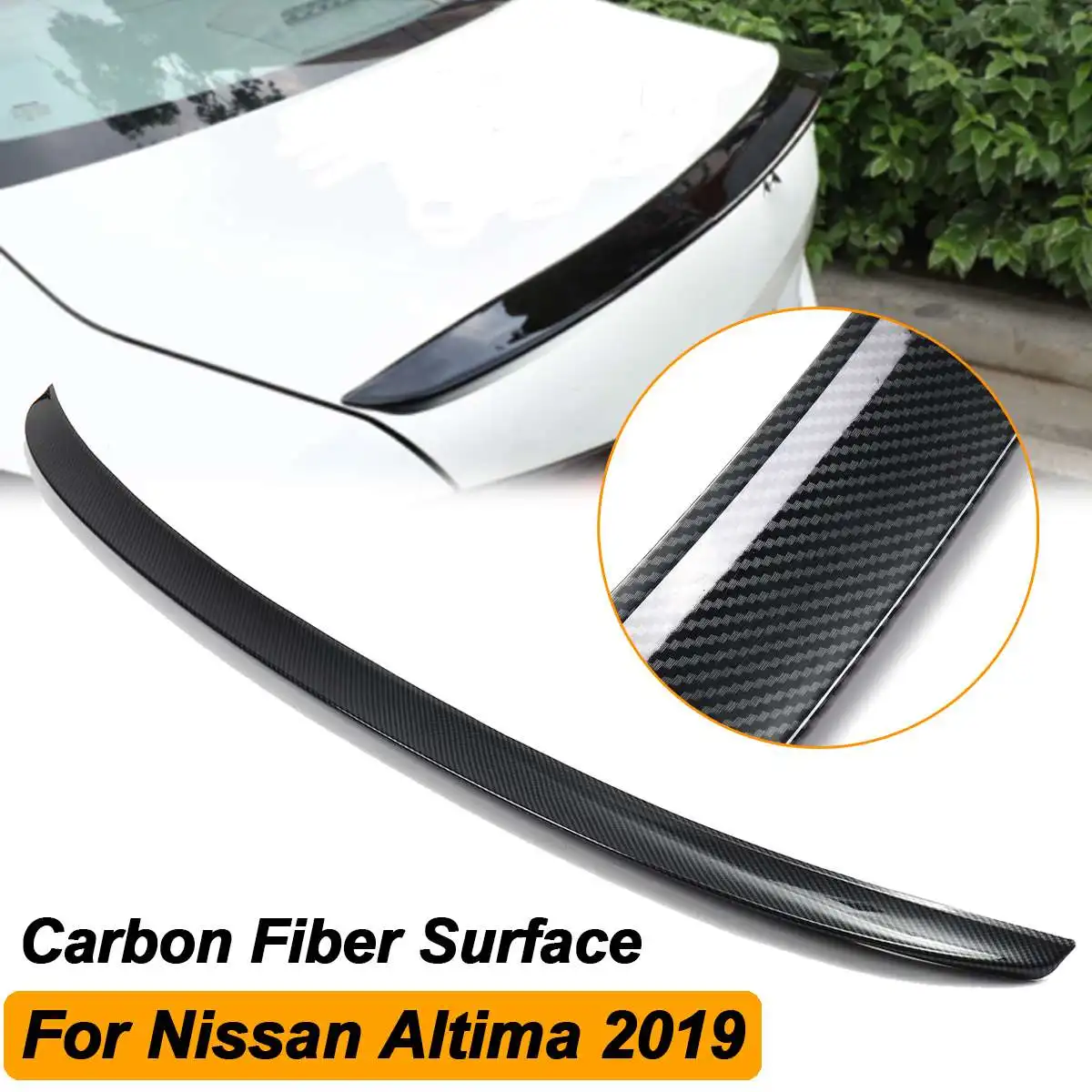 Rear Tail Trunk Spoiler Wing Lip Trim Carbon Fiber for Nissan for Altima 2019 Roof Primer Spoiler Wing Exterior Parts
Rear Tail Trunk Spoiler Wing Lip Trim Carbon Fiber for Nissan for Altima 2019 Roof Primer Spoiler Wing Exterior Parts