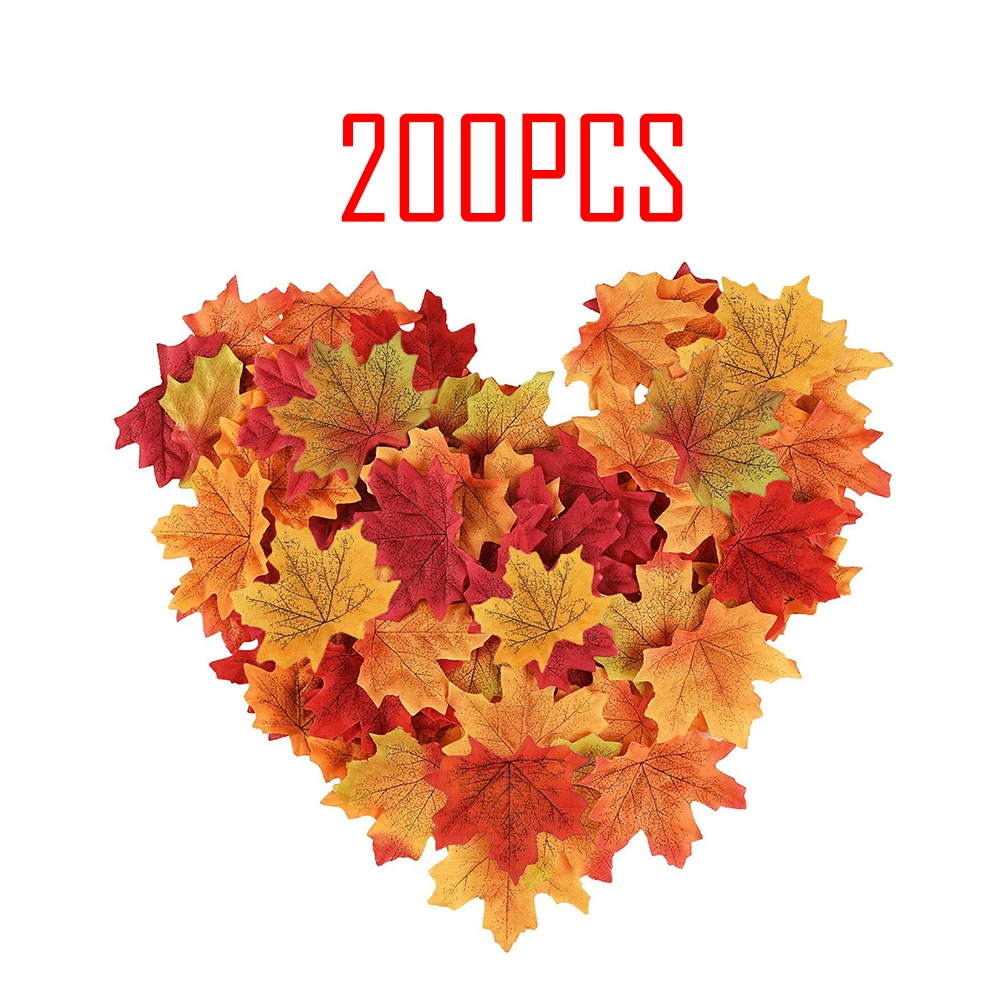 200Pcs /lot Artificial Silk Maple Leaves For Home Wedding Party Decoration Scrapbooking Craft Vivid
200Pcs /lot Artificial Silk Maple Leaves For Home Wedding Party Decoration Scrapbooking Craft Vivid