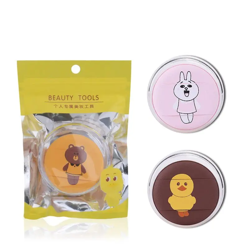 YILINGMENG Brand Beauty makeup tool Two slice Cartoon air cushion Powder puff Non-latex Makeup Powder puff
YILINGMENG Brand Beauty makeup tool Two slice Cartoon air cushion Powder puff Non-latex Makeup Powder puff