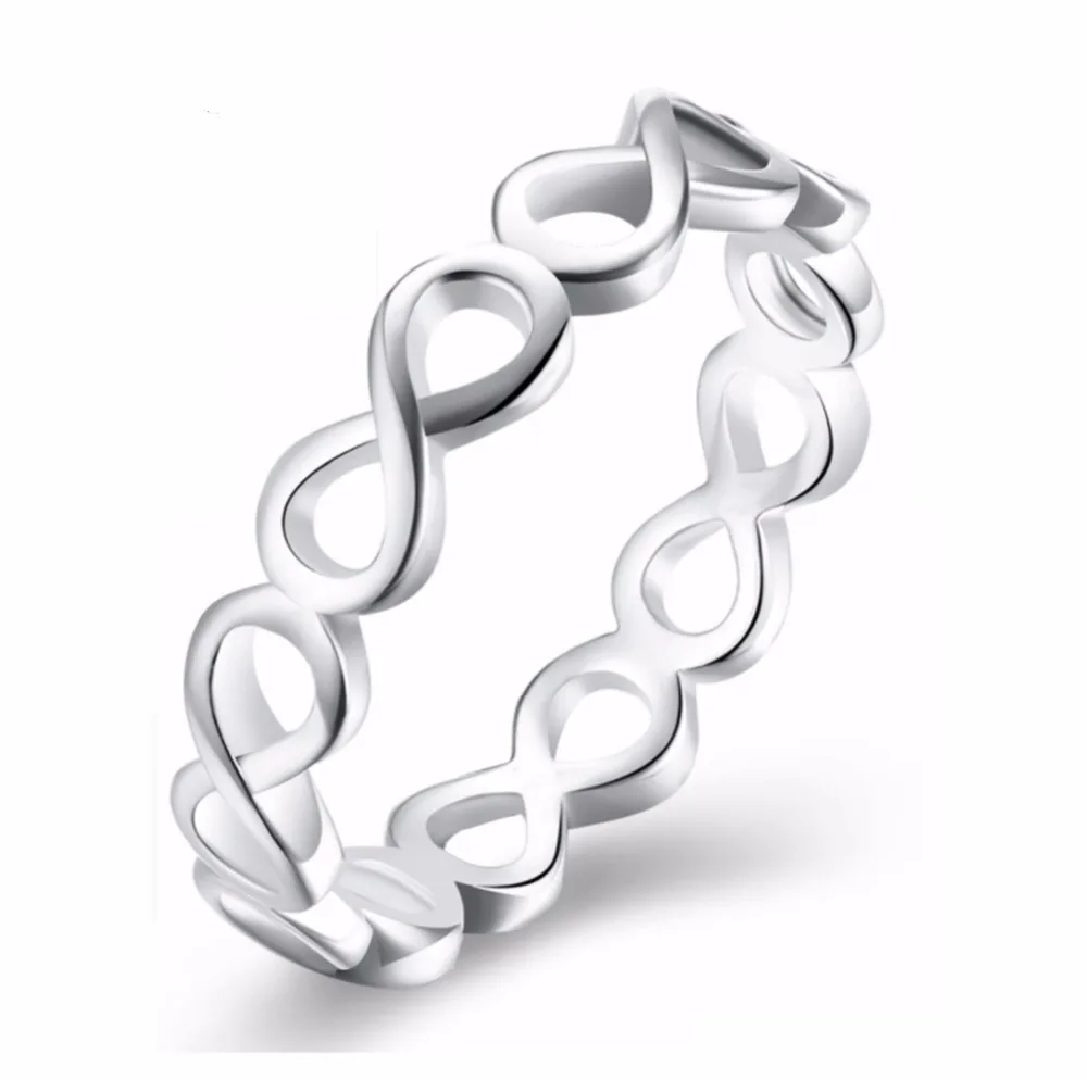 Fashion Siver Tone Infinity Finger Ring For Women Lovers Heart Forever Endless Love Wedding Jewelry Couple Valentine's Day Gift
Fashion Siver Tone Infinity Finger Ring For Women Lovers Heart Forever Endless Love Wedding Jewelry Couple Valentine's Day Gift
