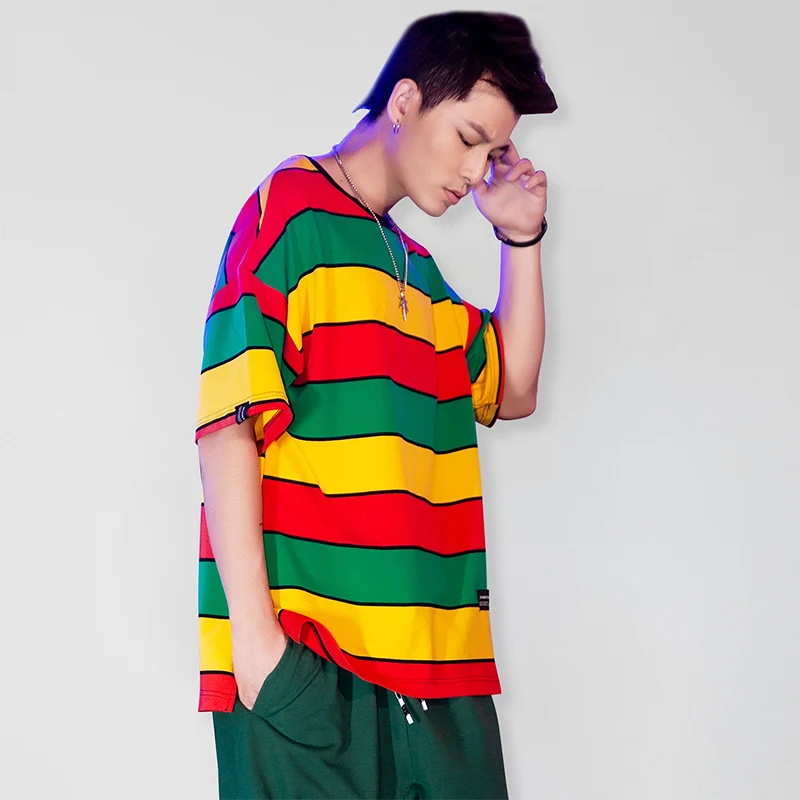 Summer New Striped T Shirt Men Fashion Casual Short-sleeved Tshirt Man Streetwear Trend Wild Loose Hip-hop Cotton T-shirt M-3XL
Summer New Striped T Shirt Men Fashion Casual Short-sleeved Tshirt Man Streetwear Trend Wild Loose Hip-hop Cotton T-shirt M-3XL